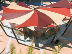 Shade ’N Net sail shade structures